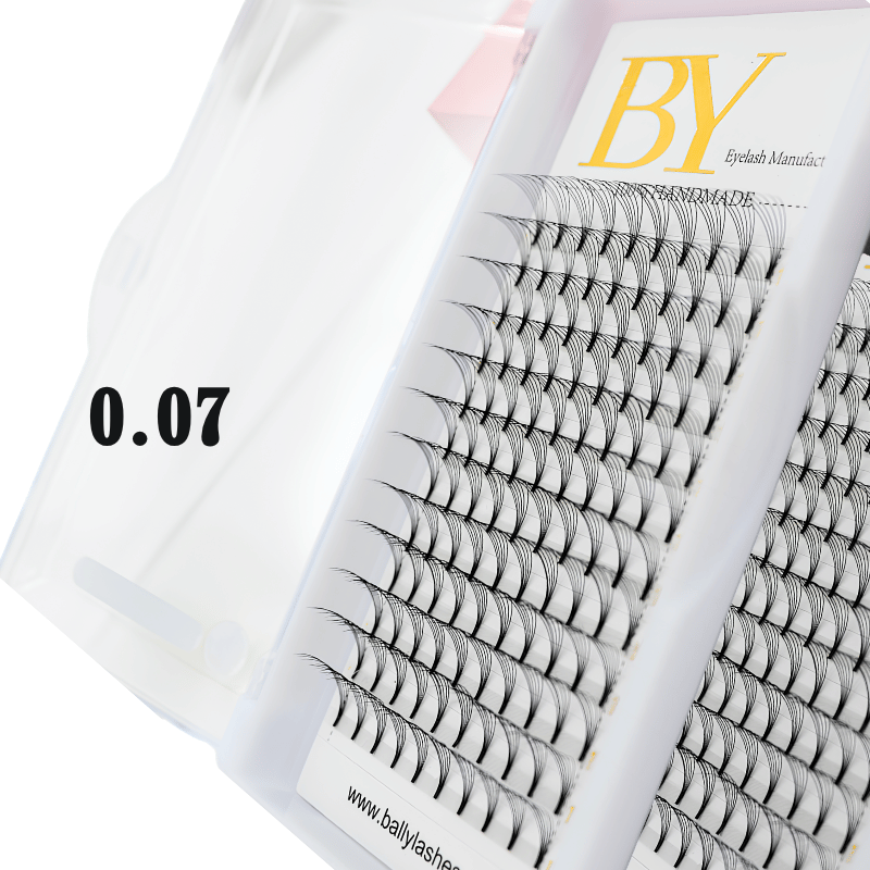 BY 0.07 8-15mix Short Stem Premade Fan Lash